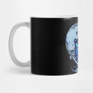 Blue Wavy Magick Crystal Ball Mug